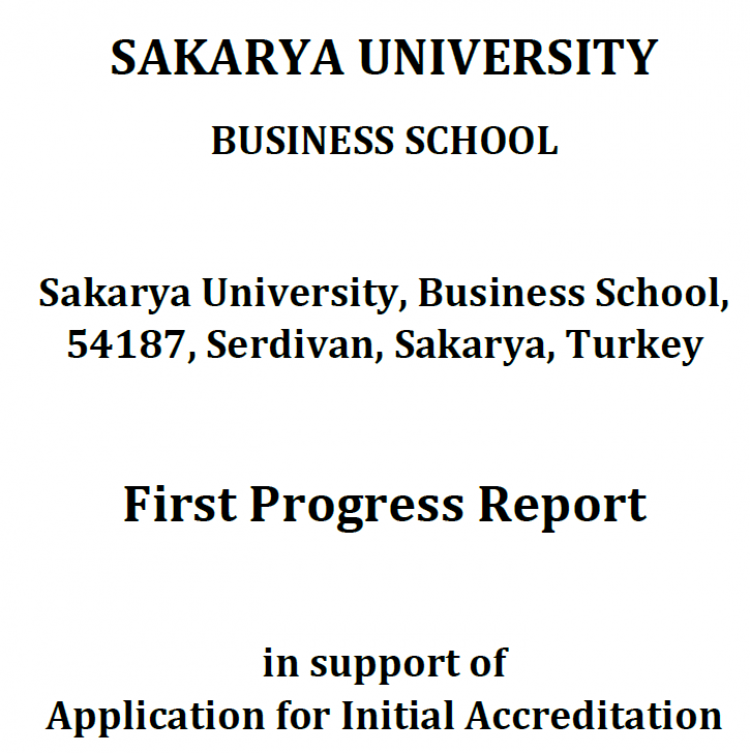Our First Progress Report has been accepted